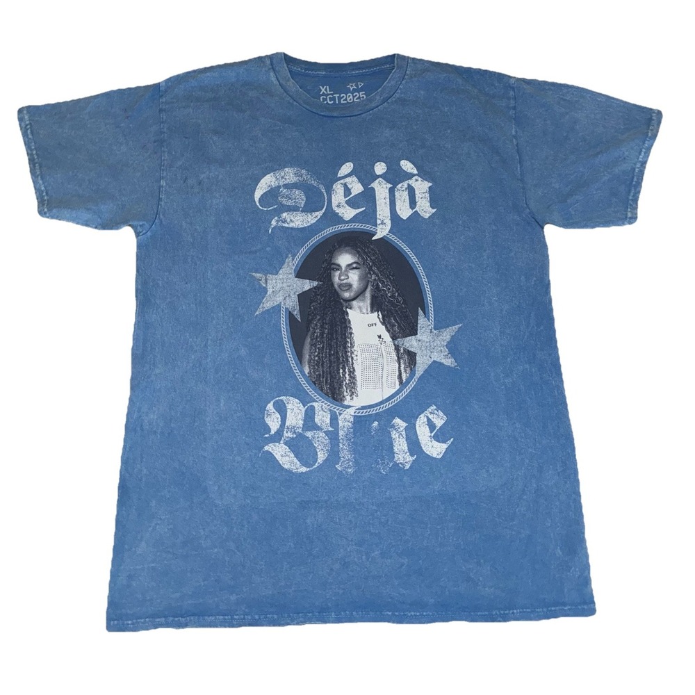 Beyonce T Shirt XL Blue Ivy Deja Blue Paris Web Exclusive CCT Merch‎ NEW *flaws